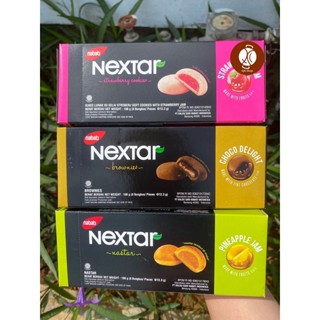 #0524#❗️3ห่อ100❗️naxtar 🍪คุกกี้บราวนี่สอดไส้🍓🍍🍫 กล่อง8ชิ้น3รสชาติจากมาเลเซีย