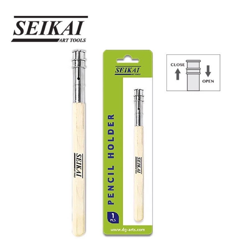 SEIKAI SE-CY001 ปลอกต่อดินสอด้ามไม้ PENCIL EXTENDER ที่ต่อดินสอ Pencil Holder
