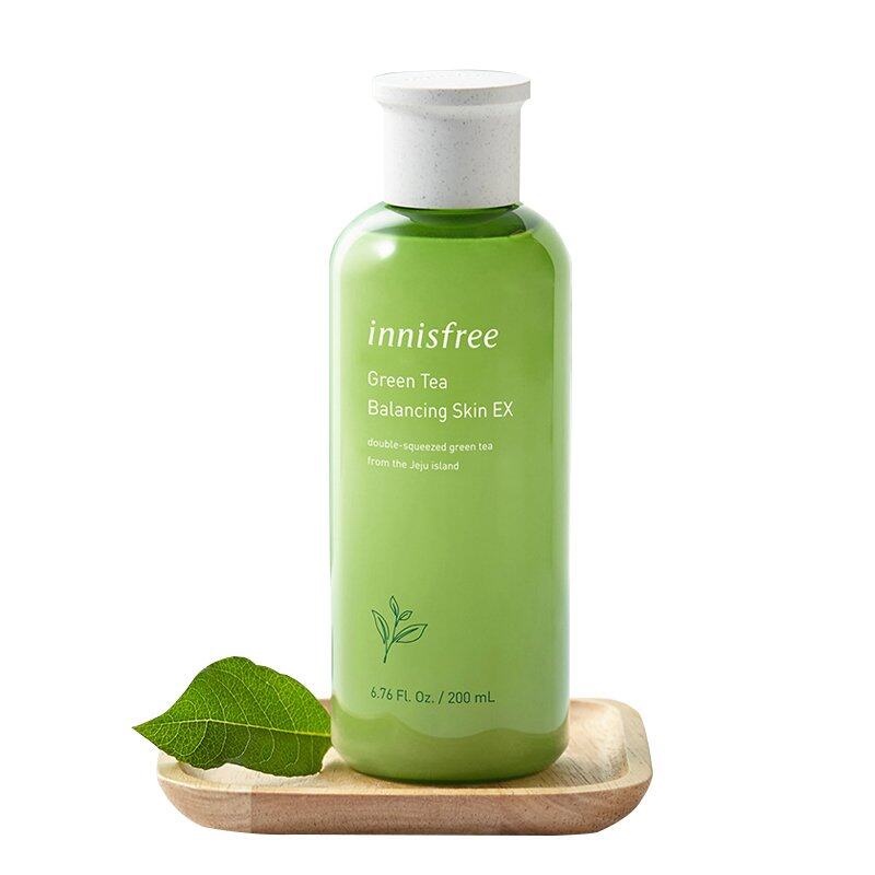innisfree Green tea balancing skin EX toner (200ml) โทนเนอร์ปรับสมดุลให้ความชุ่มชื้น New Skin