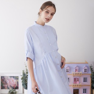 Nitan (นิทาน) เดรสให้นมบุตร ชุดคลุมท้อง รุ่น Silvermound Nursing Dress