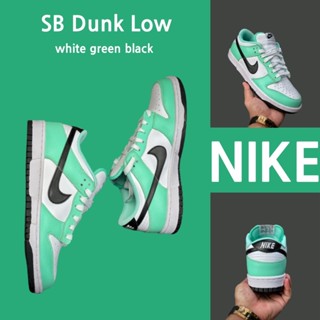 （ยิงจริง）Nike SB Dunk Low ขาว เขียว ดำ ขาว เขียว ดำ ของแท้100%💯รองเท้าผ้าใบ รองเท้า รองเท้าวิ่ง รองเท้า nike-1-4