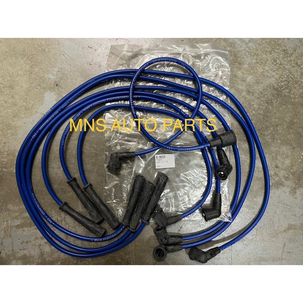 PLUG WIRE : MAZDA MPV 3.0 V6 [ 1993 YEAR ] [ 7MM SILICONE 1 SET ]