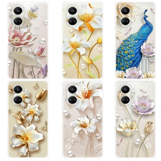 เคส หัวเหว่ย Huawei Nova 10 SE Case การ์ตูน Flower เคสซิลิโคน Soft TPU โทรศัพท์มือถือ Back เคส