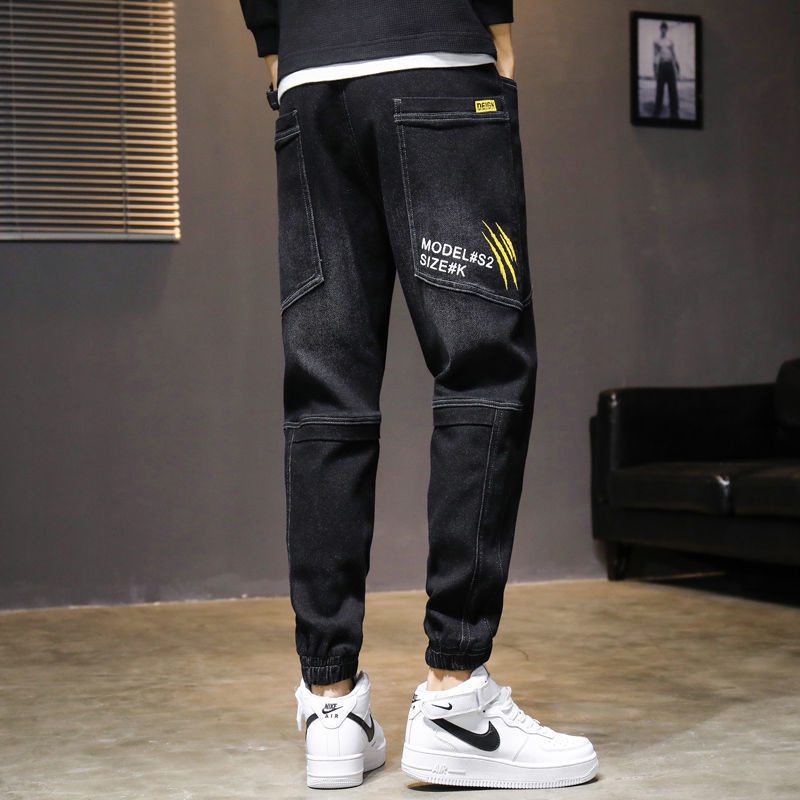 MR-DEER กางเกงยีนส์ขายาวผู้ชายเอวยางยืด ปลายขาจั้ม รุ่น M1144 ราคา ถูกที่สุด ดีลบีเคเค แกลเลอรีภาพที่ 9