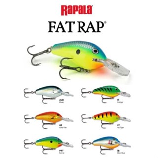 เหยื่อตกปลา เหยื่อปลอม Rapala Fat Rap (ลิ้นยาว) FR05 ขนาด 5cm 8g