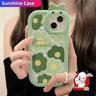 เคสโทรศัพท์มือถือ ลายดอกไม้สีเขียว สําหรับ Vivo Y35 Y16 Y02s Y22 Y22s Y15A Y15s Y21T Y21A Y21s Y33s Y01 Y12A Y12s Y20Y20i Y20sG Y33T T1x Y17 Y15 Y12 Y11 Y50 Y30 Y1s