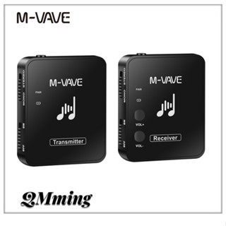 M-vave WP-10 เครื่องรับส่งสัญญาณหูฟังไร้สาย 2.4G รองรับฟังก์ชั่นบันทึกเสียงสเตอริโอโมโน และโทรศัพท์