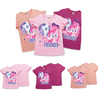 เสื้อยืดเด็ก (4-10ขวบ) โพนี่ *ลิขสิทธิ์แท้* ผลิตไทย My Little Pony ดิสนีย์ ผ้าคอตตอน เสื้อแขนสั้นเด็ก พร้อมส่ง