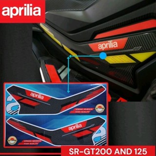 สติกเกอร์เรซิ่น ลายนูน สําหรับติดตกแต่งด้านข้างรถยนต์ APRILIA SR gt 200 APRILIA SR GT200