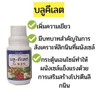 ทองแเง คอปเปอร์ บลู คีเลต กิฟฟารีน ธาตุทองแดงในรูปคีเลต เพิ่มใบเขียว ซึมเข้าใบทันที 500 ซีซี