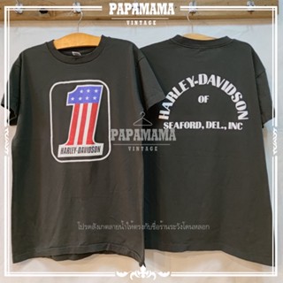 [ HARฺLAY-DAVlDSON ] OF SEAFORD. DEL.,INC เสื้อฮาเลย์ เสื้อวินเทจ papamama vintage shirts