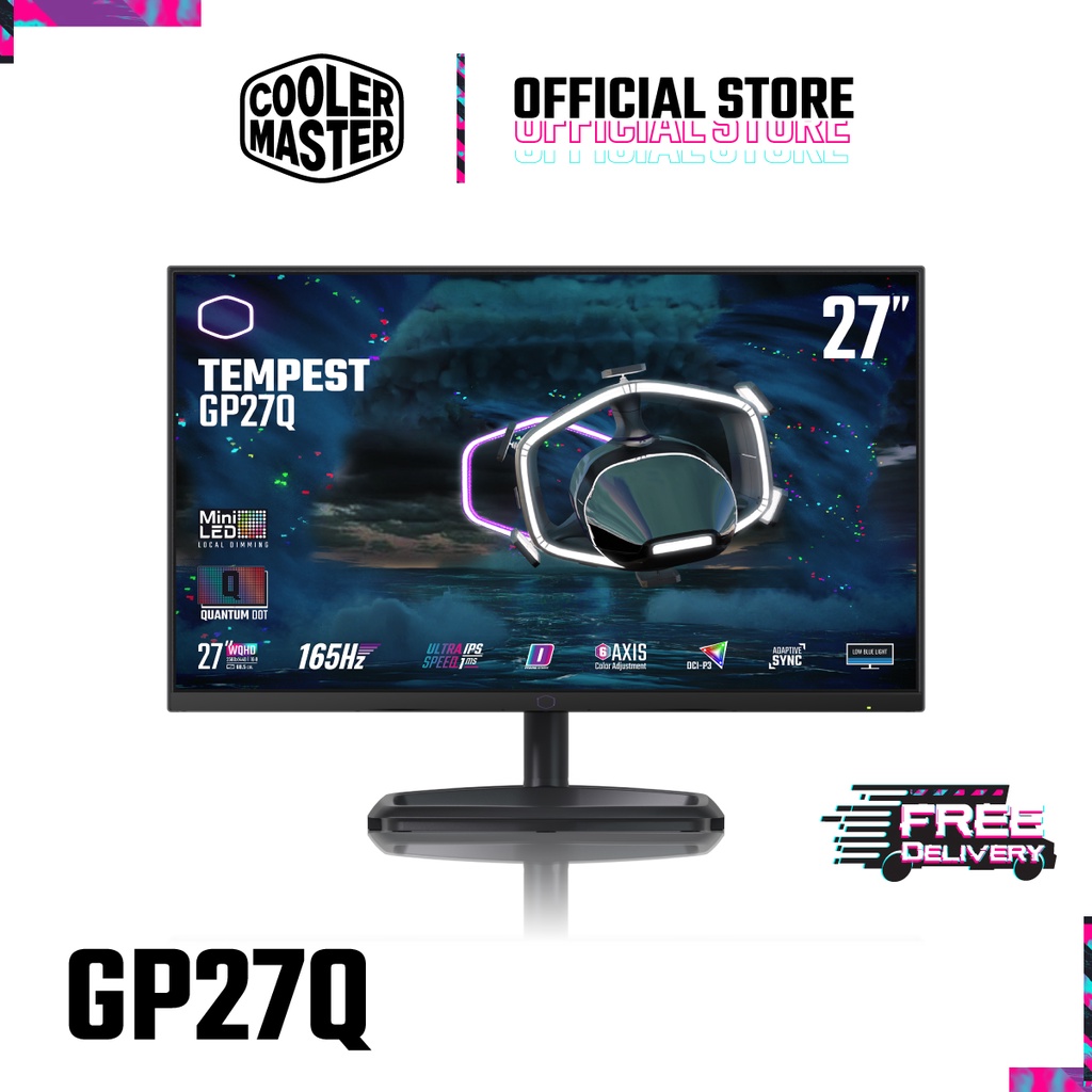 Cooler Master Gaming Monitor TEMPEST GP27Q (CMI-GP27-FQS-EK) | Shopee ...