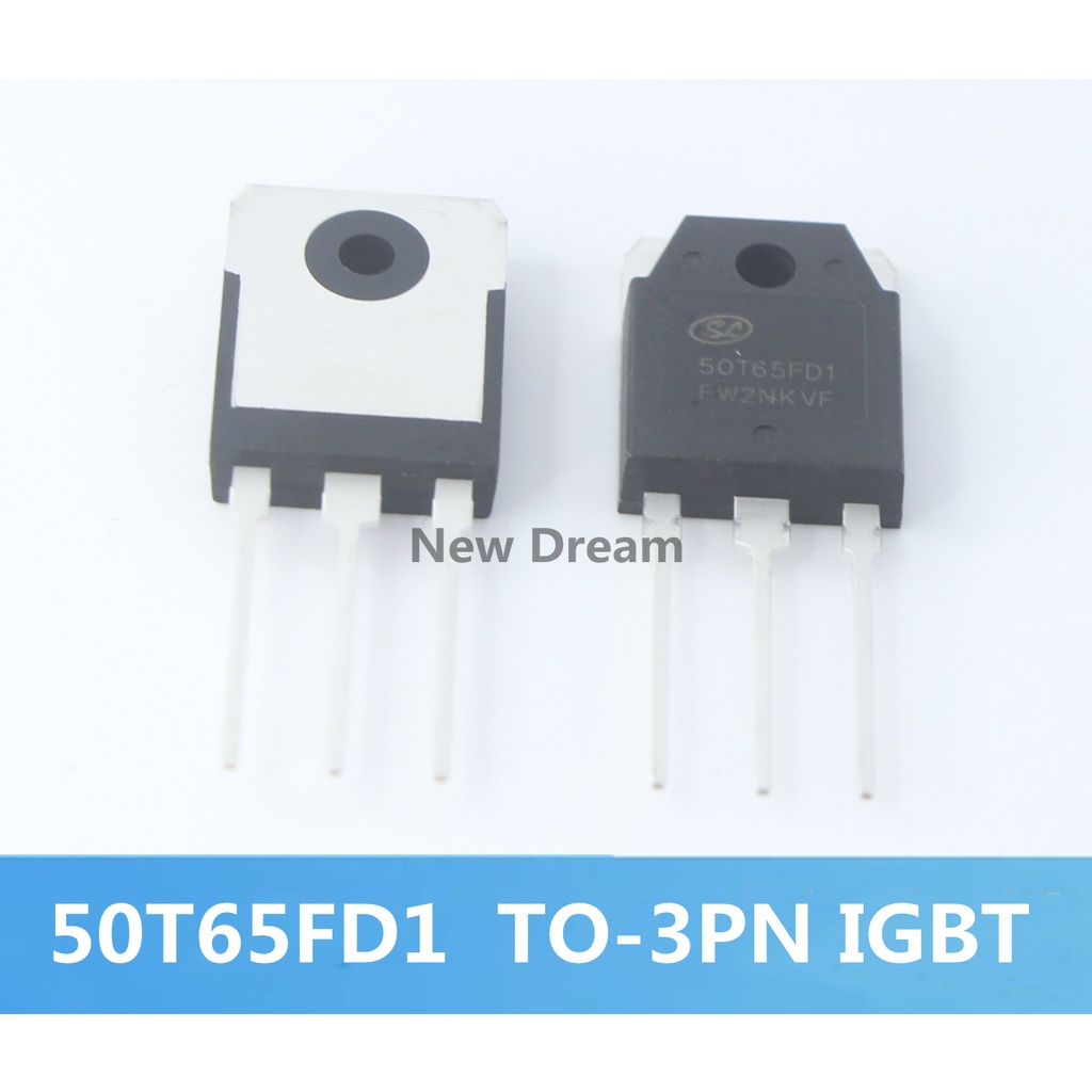 ใหม่ 2 ชิ้น 5 ชิ้น 50T65FD1 IGBT TO-3P 50T65 ทรานซิสเตอร์ 50T65FD SGT50T65FD1PN