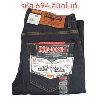 กางเกงยีนส์ชายทรงขากระบอกเล็กผ้ายืด BIG-JOSH ORIGINAL JEANS เป้ากระดุม มี 3 สี สียีนส์ สีมิดไนท์และสีดำ