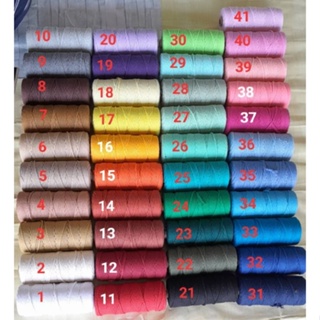 เชือกคอตตอน Macrame rope 4mm/100m.cotton cord มี28สี