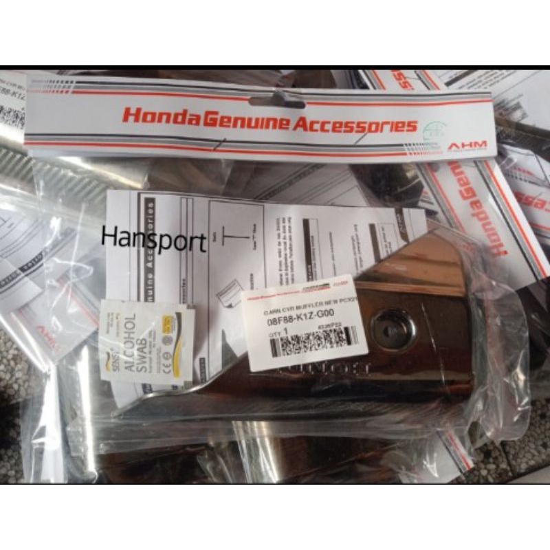 Garnish ฝาครอบท่อไอเสียตกแต่ง PCX 160 Vario 160 Mat Silver Metallic Original Honda ราคา ถูกที่สุด ดีลบีเคเค แกลเลอรีภาพที่ 5