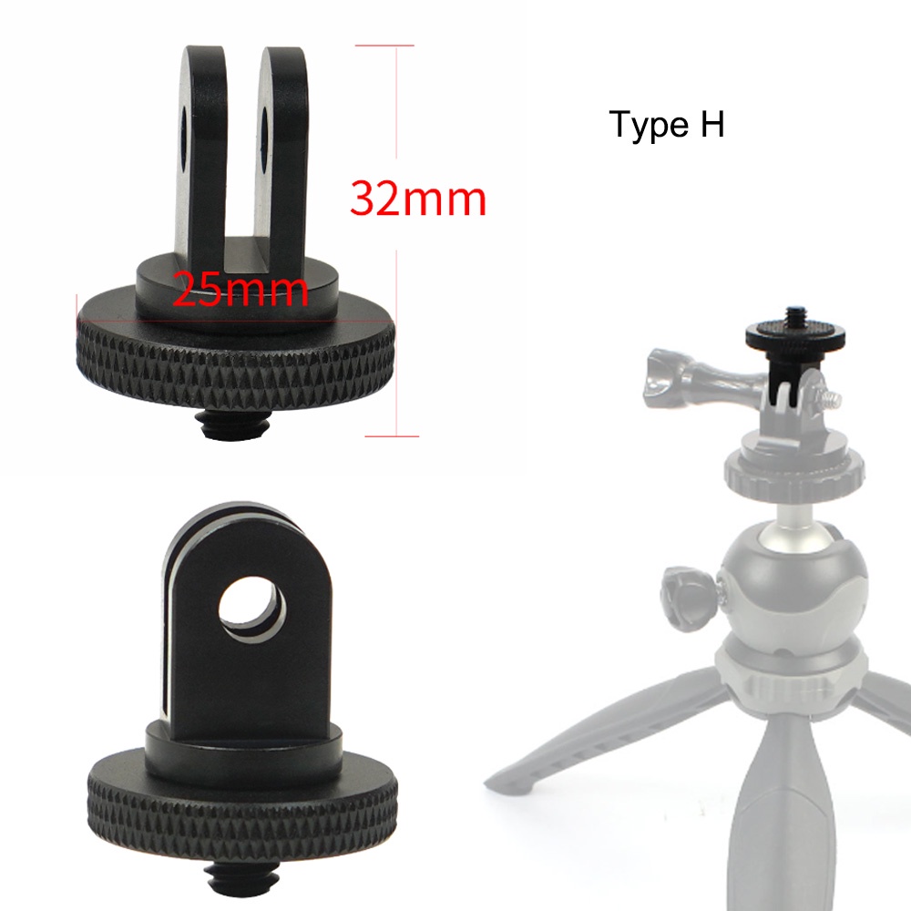 Xt-บวก 2ชิ้นอลูมิเนียมอัลลอยด์กล้องคงที่ฐานที่นั่งมินิขาตั้งกล้องเมาขยายจักรยานเชื่อมต่ออะแดปเตอร์เข้ากันได้สําหรับ โกโปร 13 12 11
