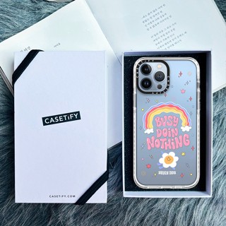 เคสโทรศัพท์มือถืออะคริลิค PC แบบแข็ง ลาย Busy Doing Nothing แบบดั้งเดิม สําหรับ iPhone 14 14Pro 11 12 13 Pro Max