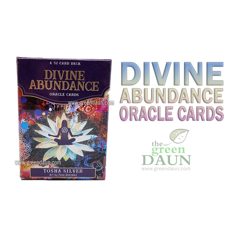 ชุดสํารับไพ่ออราเคิล Divine Abundance โดย Tosha Silver 52 Card US Import
