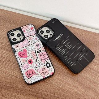 เคสมือถือ แบบกระจก ลาย PARASITE&amp;SWEETLOVE สําหรับ Iphone 14 13 12 11 Iphone 11