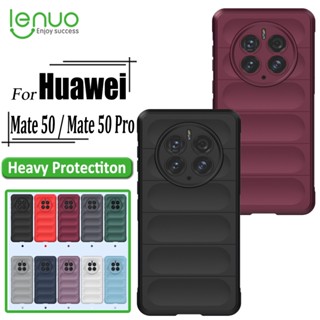 Lenuo เคสโทรศัพท์ ซิลิโคนนุ่ม กันกระแทก เต็มเครื่อง กันลื่น สําหรับ Huawei Mate 50 Pro Mate 50