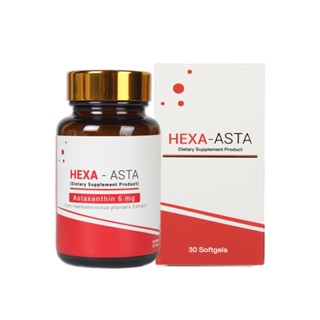 Asta A Hexa-asta 30 capsule แอสต้าแซนทิน 6 มก