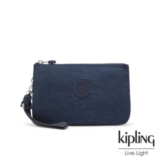 Kipling ของแท้ 💯% รุ่น Creativity XL สี Blue Bleu กระเป๋าคล้องมืออเนกประสงค์ จุของได้ดี ใช้ใส่ของได้ตามชอบเลยค่ะ