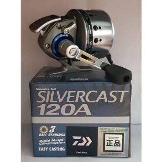 รอกกระปุก DAIWA SILVERCAST 120A NEW 2022 (รอบ 4.3:1) (มือหมุนสลับซ้ายขวาได้)