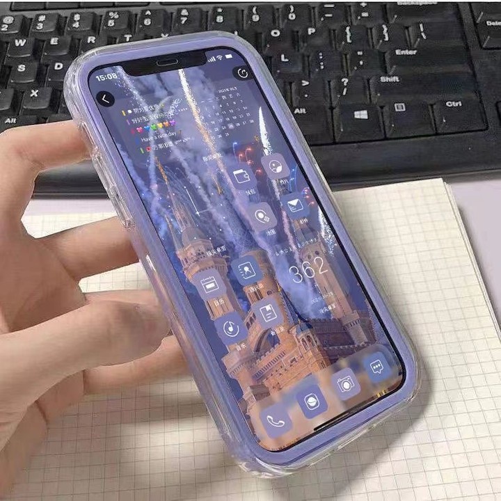 เคสไอโฟน 13 เคสไอโฟน For iPhone 16 15 14 13 11 12 Pro Max X XR XS Max 7 8 Plus SE 3 in 1 เคสโทรศัพท์