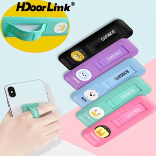 HdooLink ที่วางโทรศัพท์มือถือบางเฉียบ Push-pull Multi-function Lazy Bracket หัวเข็มขัดแบบพกพา