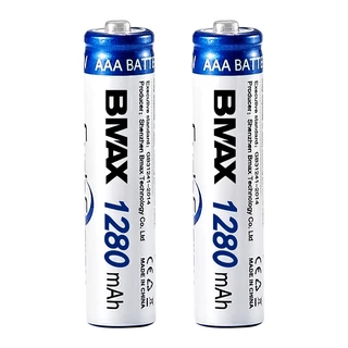 ถ่านรีโมท ถ่านชาร์จ ถ่านAA ถ่านAAA 1.2V - 1.5V Ni-MH 1280-3600mAh Rechargeable (BMAX)