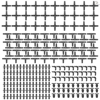 [T&amp;H] ชุดข้อต่อท่อน้ําหยด 1/4 นิ้ว สําหรับระบบน้ําหยด 30 4 ทาง ข้อศอก 30 ชิ้น 250 ชิ้น