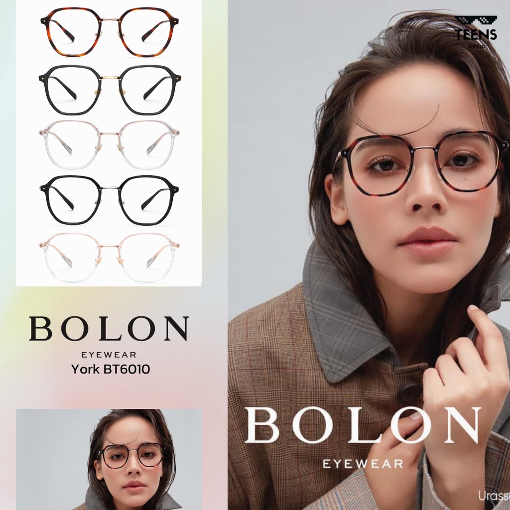 BOLON York BT6010 แว่นญาญ่า แว่นกรองแสง กรอบสายตา โบลอง