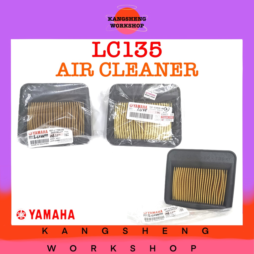 YAMAHA LC135 (V1~V7) AIR CLEANER (1S7-E4450-09) (LC 135 V2 V3 V4 V5 V6 4S 5S FILTER PENCUCI ELEMENT 