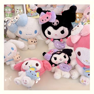 SANRIO พวงกุญแจ จี้ตุ๊กตา Kuromi Cinnamoroll Melody แบบนิ่ม เหมาะกับของขวัญคริสต์มาส