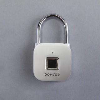 แม่กุญแจระบบลายนิ้วมือแบบดิจิตอลสำหรับล็อคเกอร์ฟิตเนส (สีเงิน) DOMYOS