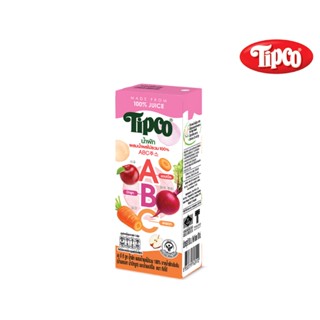 TIPCO เอ บี ซี จูซ น้ำผัก ผสมน้ำผลไม้รวม 100% 180 มล.