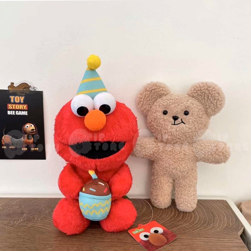 [พร้อมส่งจากไทย] ตุ๊กตาเอลโม่ elmo cookie monster sesamestreet สินค้าลิขสิทธิ์แท้