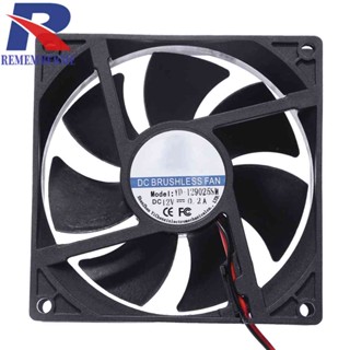 Yd-129025Sm DC 12V พัดลมระบายความร้อน 90x90x25mm 7 ใบพัด สําหรับคอมพิวเตอร์พีซี