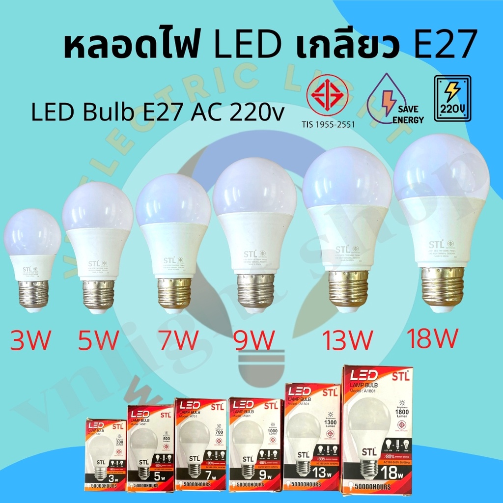 หลอดไฟ หลอดไฟ led หลอด 3w 5w 7w 9w 13w 18w วอร์ม หลอดไฟ 5w e27 warm