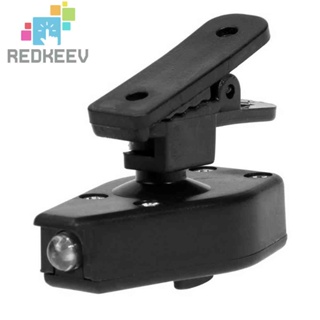 Redkeev Mini LED ไฟฉายคลิปบนแว่นตาตกปลากลางแจ้งไฟอ่านหนังสือ