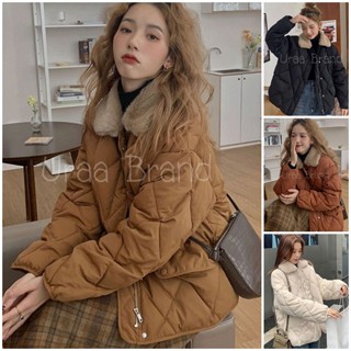 4 สี Winter Short Coat โค้ท เสื้อโค้ท โค้ทสั้น กันหนาว รุ่น Coat Fur Suit คอปกตกแต่งขน