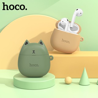 HOCO EW45 หูฟังบลูทูธ v5.3 TWS พร้อมเคสซิลิโคนรูปแมว ไมค์ในตัว สแตนด์บาย 200ชม. หูฟังไร้สาย เคสหูฟัง หูฟัง Bluetooth