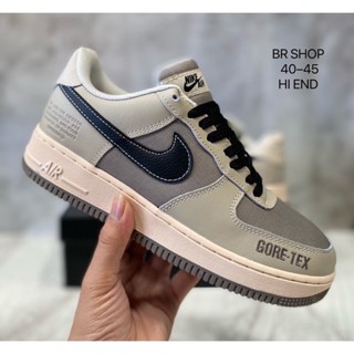 รองเท้าผ้าใบผ้าใบAir Force 1 รองเท้าผ้าใบผู้ชายและผู้หญิง36-45 Hiend มีกล่อง ใบเสร็จ