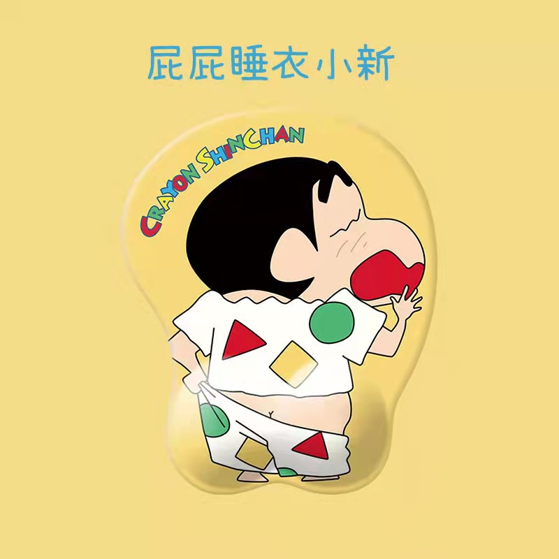 พร้อมส่ง🎟🍬 แผ่นรองเมาส์ ที่รองเมาส์ ชินจัง จัดโต๊ะคอม mouse pad มีซิลิโคนรองข้อมือ เหมาะกับสายทำงาน 