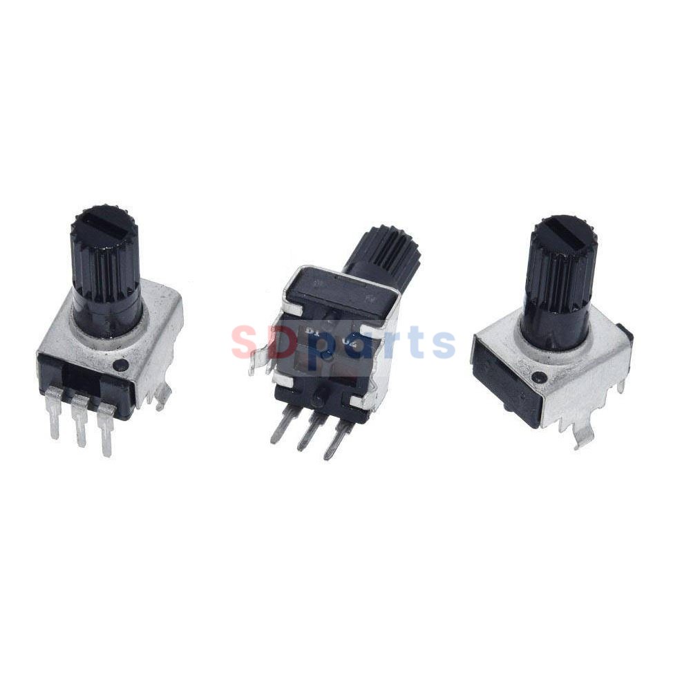 โพเทนชิโอมิเตอร์ Potentiometer วอลลุ่ม VR ปรับค่า RV09 Vertical 3 ขา B102 ถึง B105 #RV09 แนวตั้ง 13m