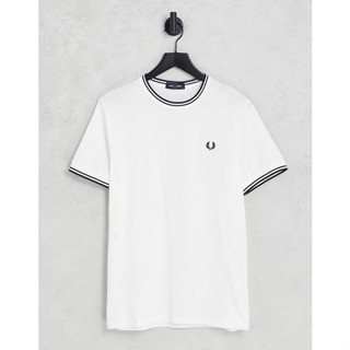 Fred Perry Twin Tipped T-Shirt in White