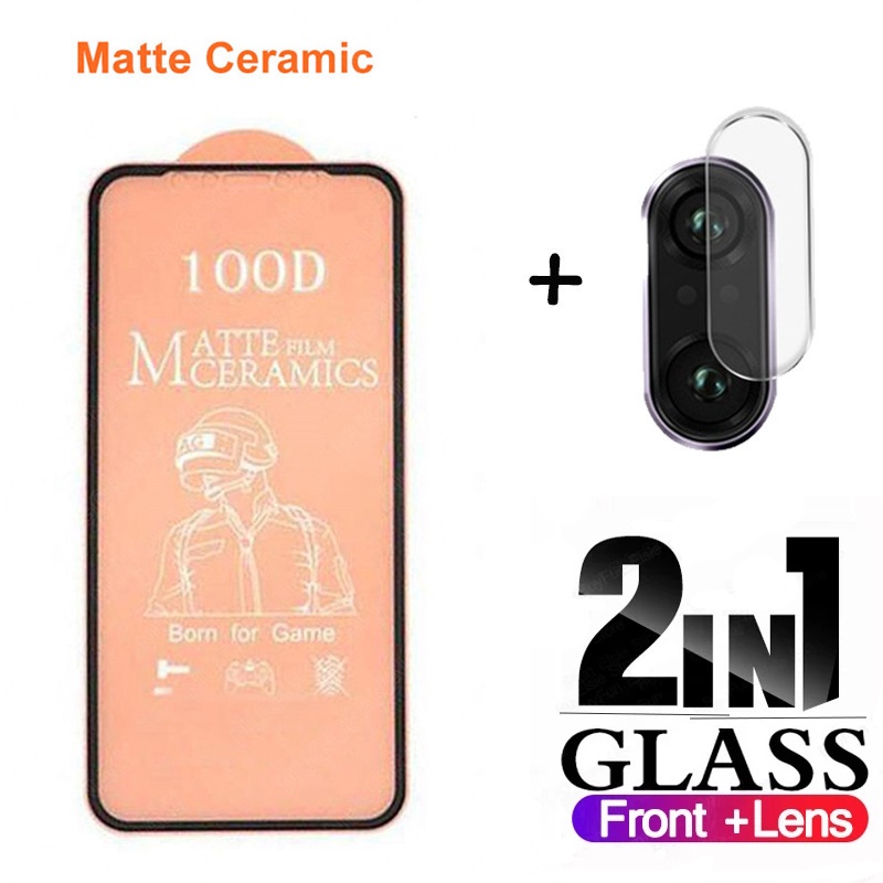2 In 1 Realme 10 Matte เซรามิคกระจกนิรภัยสําหรับ Realme 9 8 7 6 Pro GT Master Edition Neo 3T 3 2 Pro Narzo 50 Pro 5G Full Screen Protector