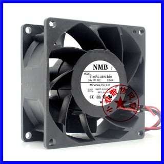 พัดลมระบายความร้อนอินเวอร์เตอร์ NMB 3115RL-05W-B60 B70 B69 B66 24V 8038 8 ซม.