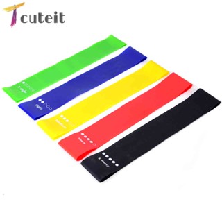 Tcuteit อุปกรณ์ออกกําลังกาย ห่วงแรงต้าน TPE สําหรับเล่นโยคะ ฟิตเนส